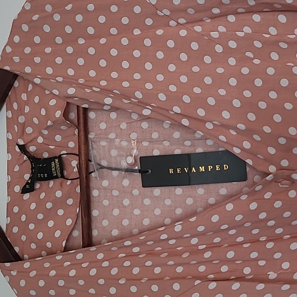 NWT Retro pink polka dot dress - Picture 2 of 4